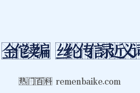 金佗续编·丝纶传信录近义词是什么意思的图片